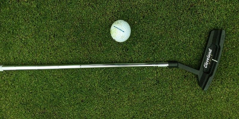 golf shaft with ball