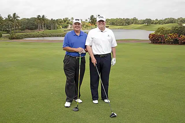 President Trump on golf course