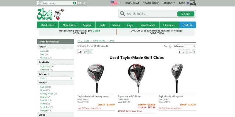 taylormade preowned drivers