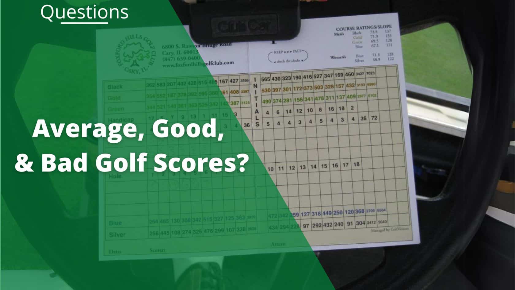average golf score