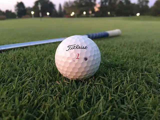 most used golf ball on the pga tour titleist ball on golf coursse