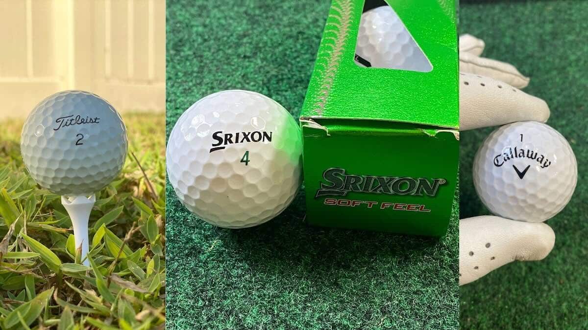 best golf balls for slow swing speeds srixon soft feel, titleist, callaway supersoft taken by brendon elliott