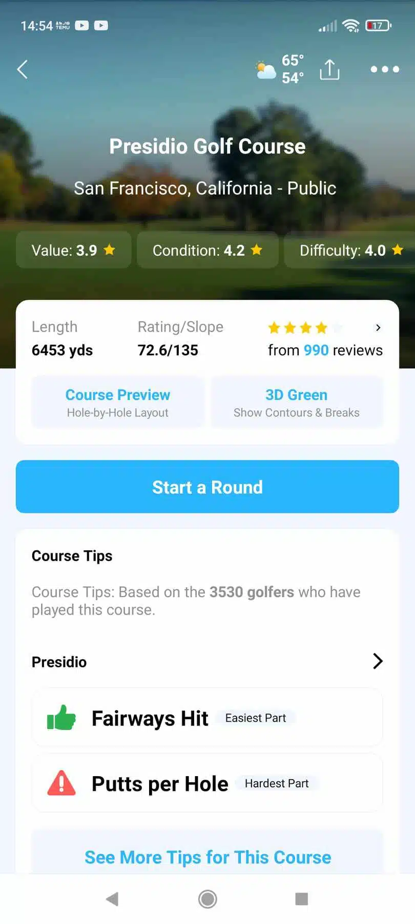 best golf app for apple watch