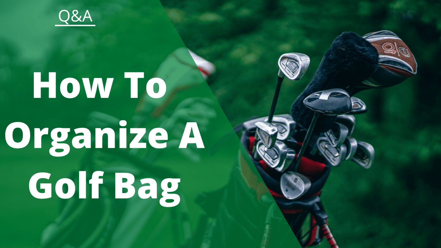 How to Organize a Golf Bag