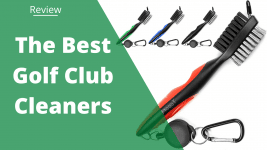golf club cleaner with text