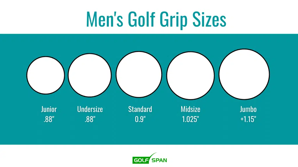 golf grip sizes