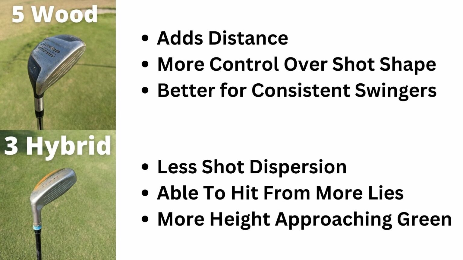 5 Wood vs. 3 Hybrid Which Is Best For You?