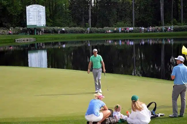 Dustin johnson at the masters