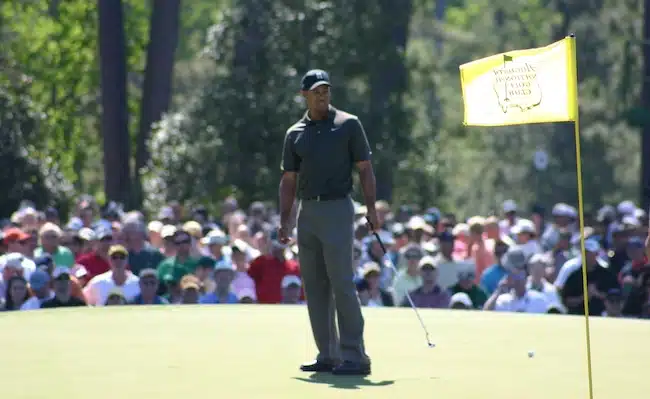 tiger woods at the masters