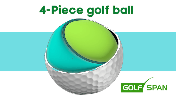inside golf ball - 4-piece
