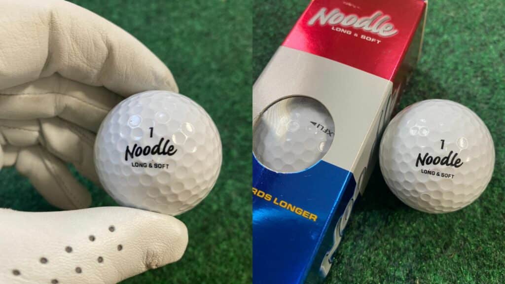 Noodle Long and Soft is one of the best golf balls for slicers, photo taken by Brendon Elliott