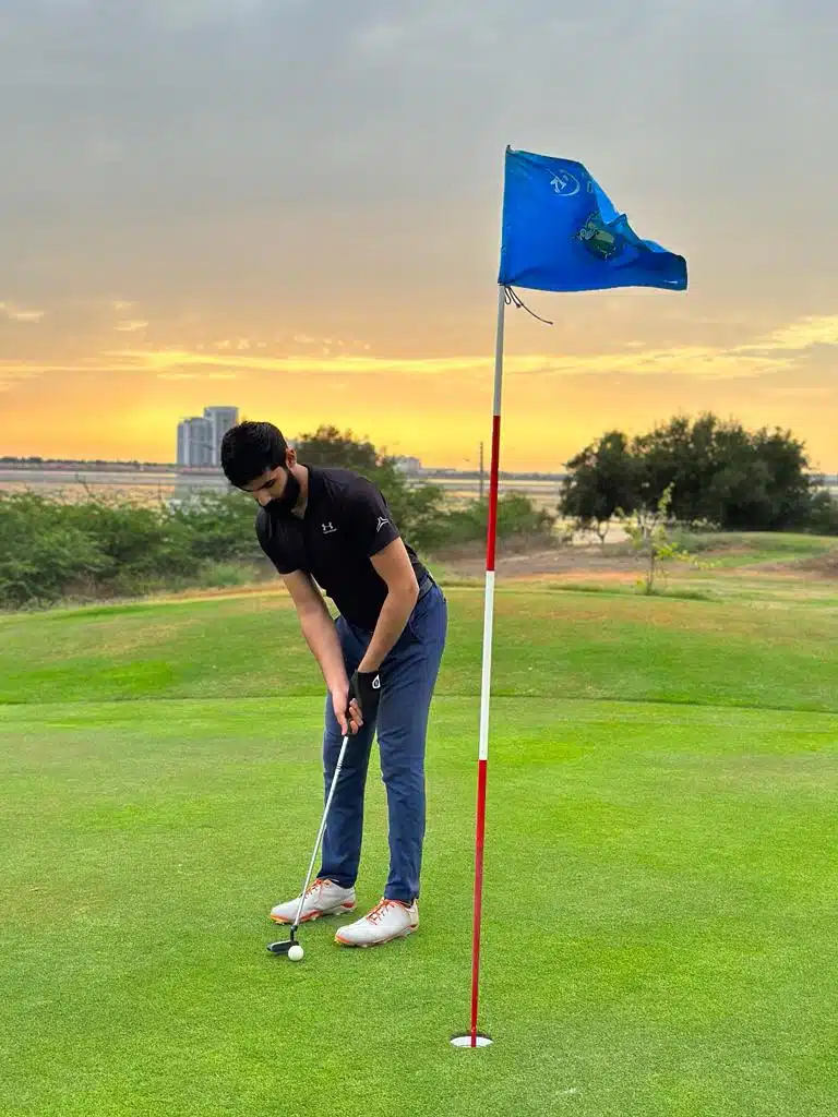 abdul m golfing photo on green