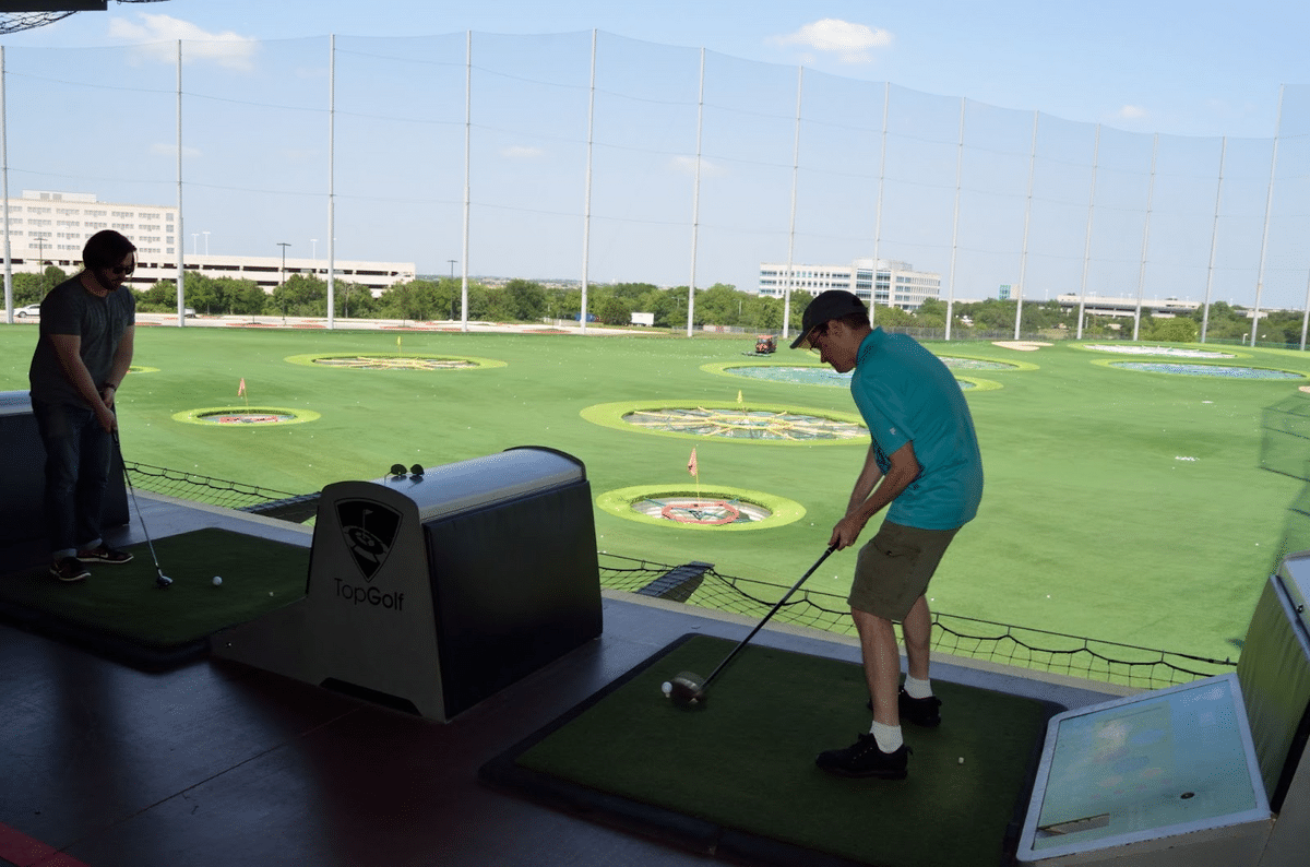Team tiano at top golf (27590921040)