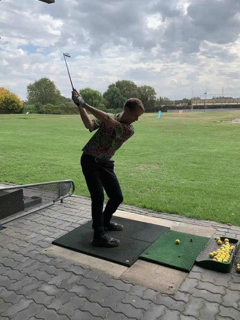 matt callcott stevens golfer driving range