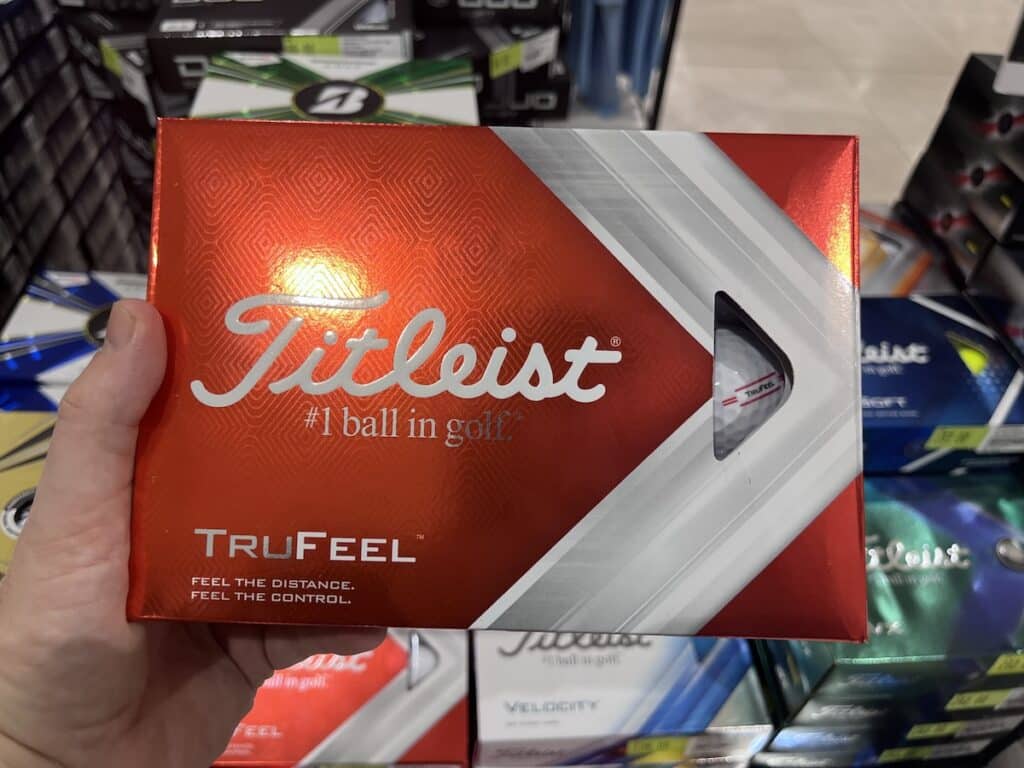 titleist trufeel box golf ball