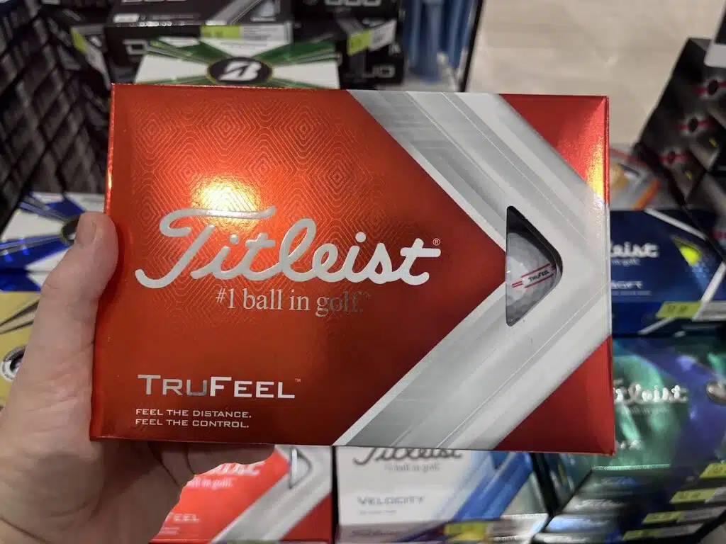 titleist trufeel box golf ball