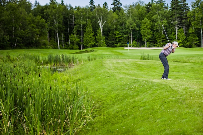 Mature Golfer on a Golf Course