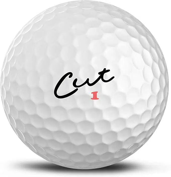 Cut golf ball