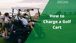 how to charge a golf cart