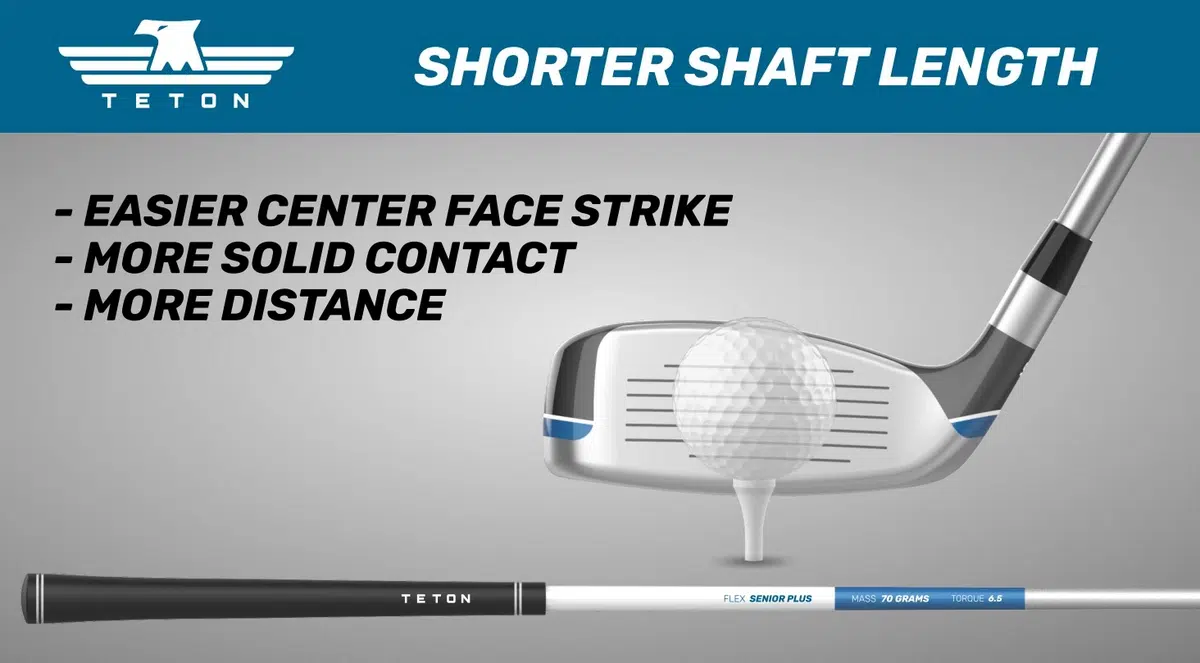 Teton hybrid driver shorter shaft length