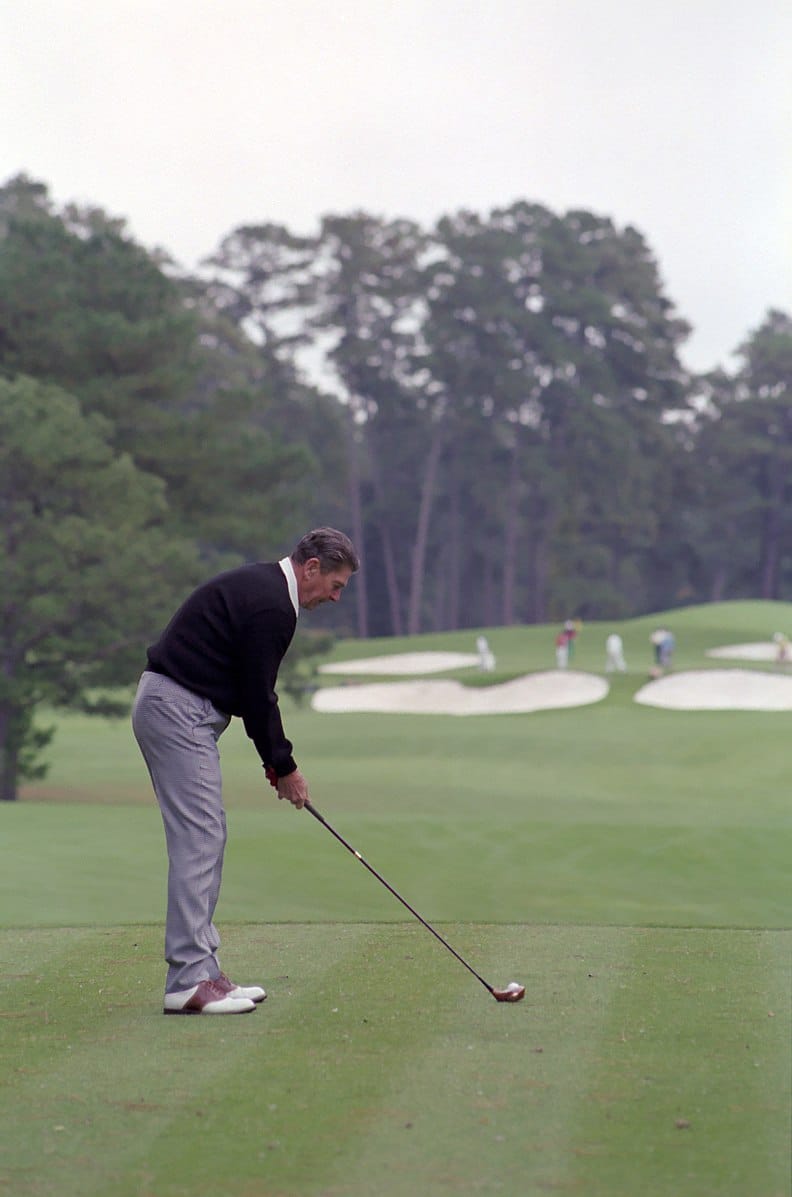 President_Ronald_Reagan_playing_golf_at_the_Augusta_National_Golf_Club_in_Georgia