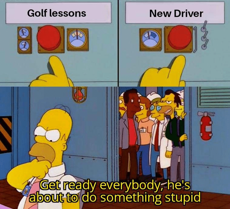 Golf lessons. New Driver