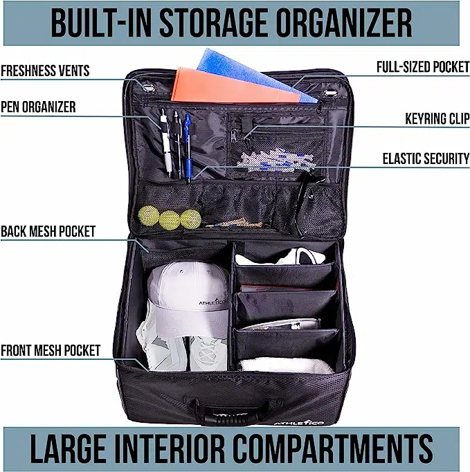 Likealot Golf Trunk Organizer, Smart Storage with 2 Shoe