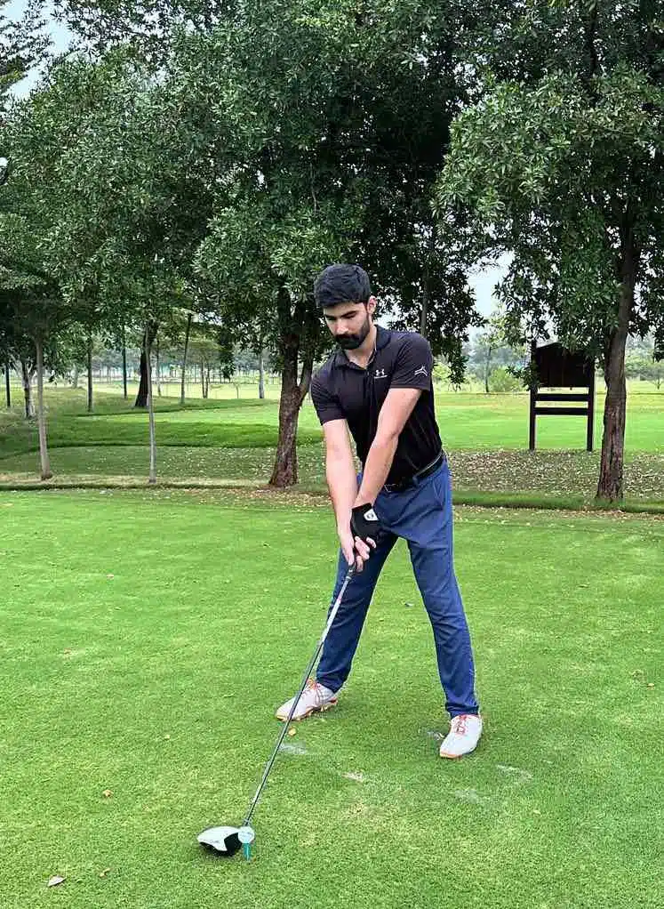 abdul m golfing driving