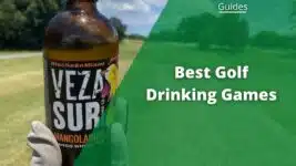 golf drinking games beer bottle on golf course fairway