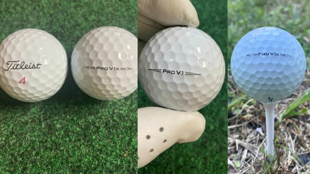 best titleist golf balls Pro v1 close up