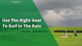 can you golf in the rain - featured