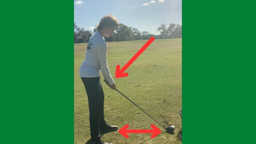 Standing too close to the ball taken by Brendon Elliott, PGA Professional