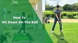 how to hit down on the golf ball photos taken by Abdul Moiz