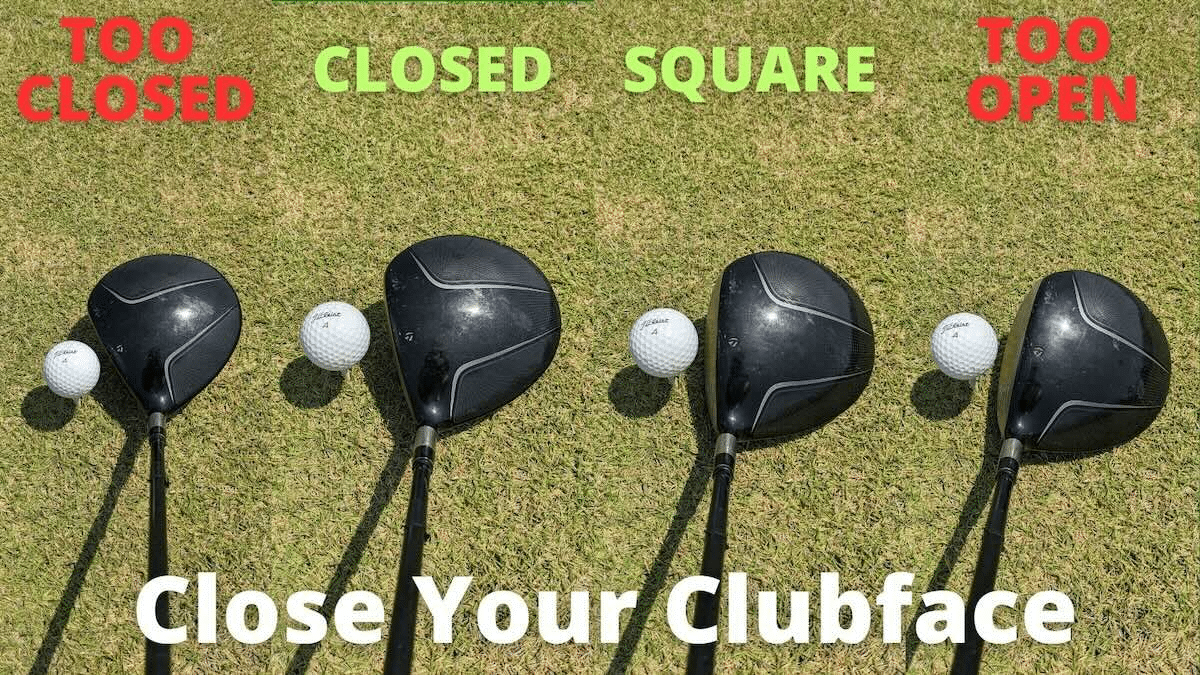 Clint McCormick golf professional demonstrates what how to close your clubface to reduce spin on your driver