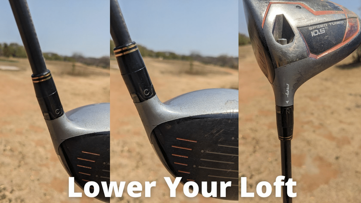 Clint McCormick golf professional demonstrates what lower lofts look like to reduce spin on your driver