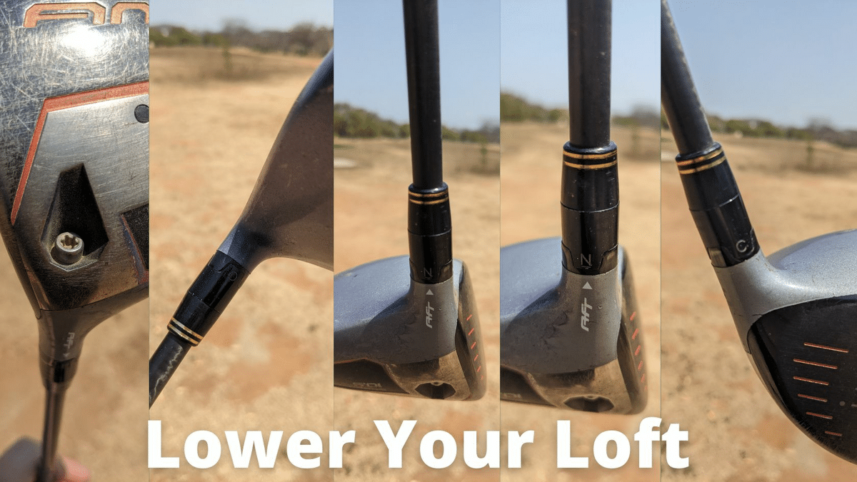 Clint McCormick golf professional demonstrates what lower lofts look like to reduce spin on your driver