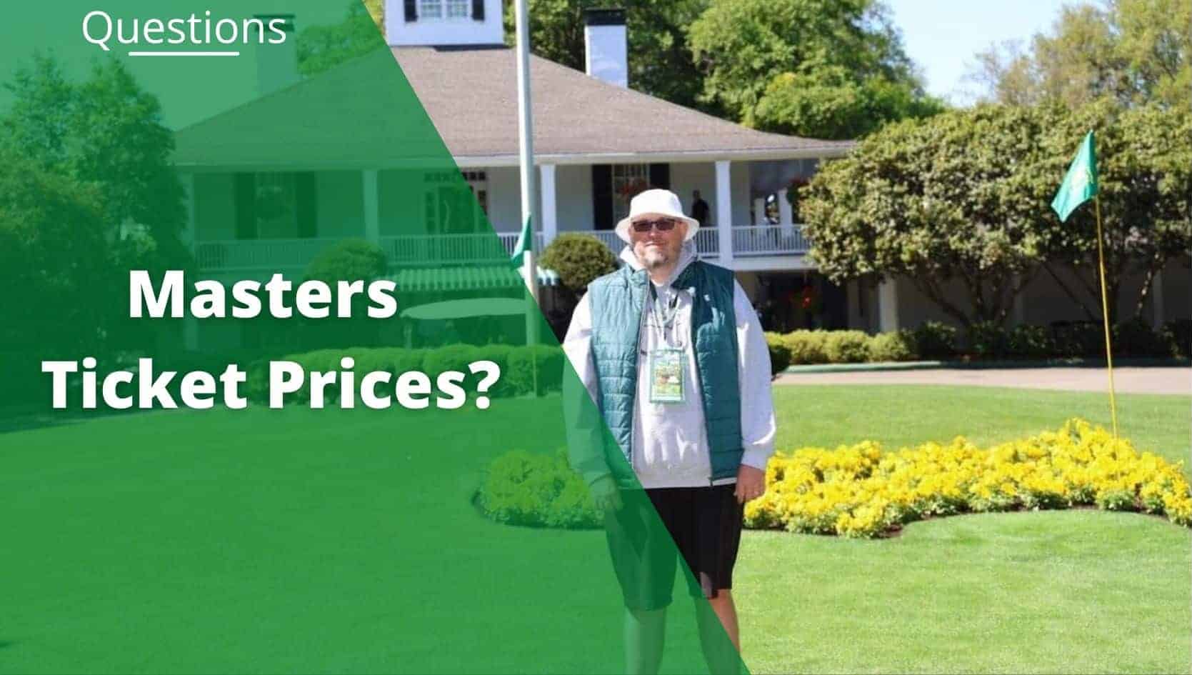 how much do masters tickets cost - 1