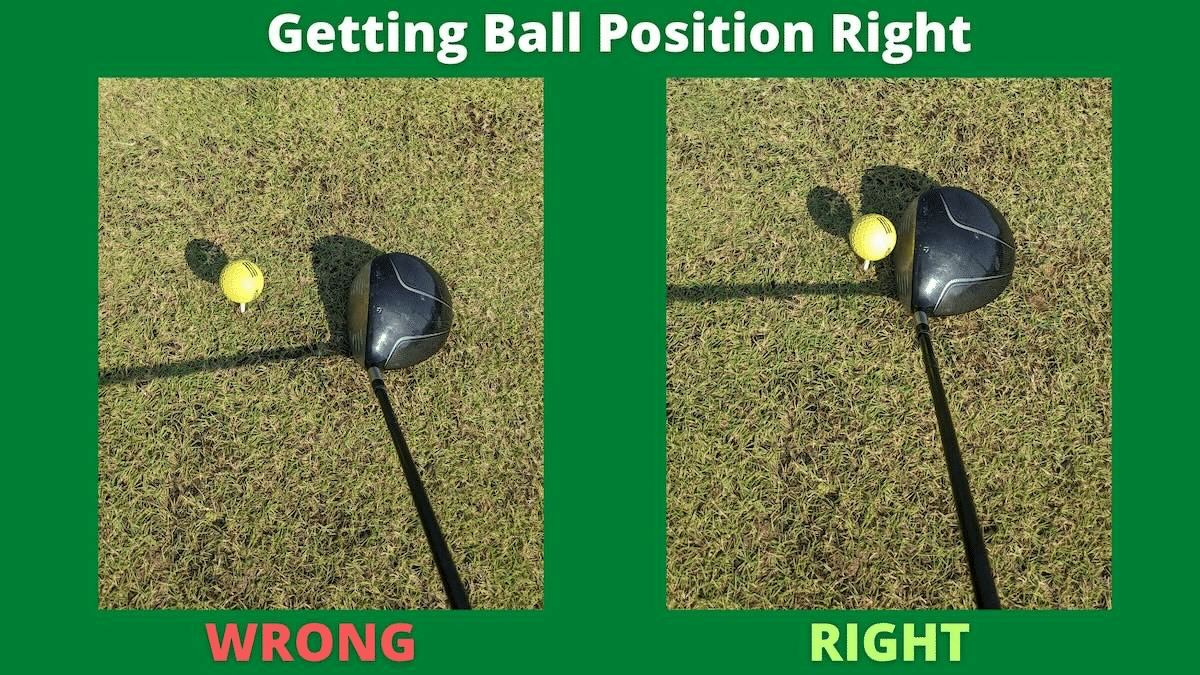 the ball position needs to be right to avoid hitting behind the ball. Photo taken by Clint McCormick