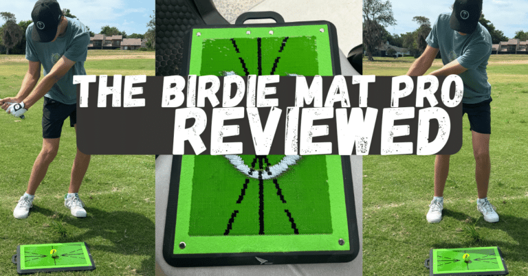 I evaluated the birdie mat pro with one of my golf students.