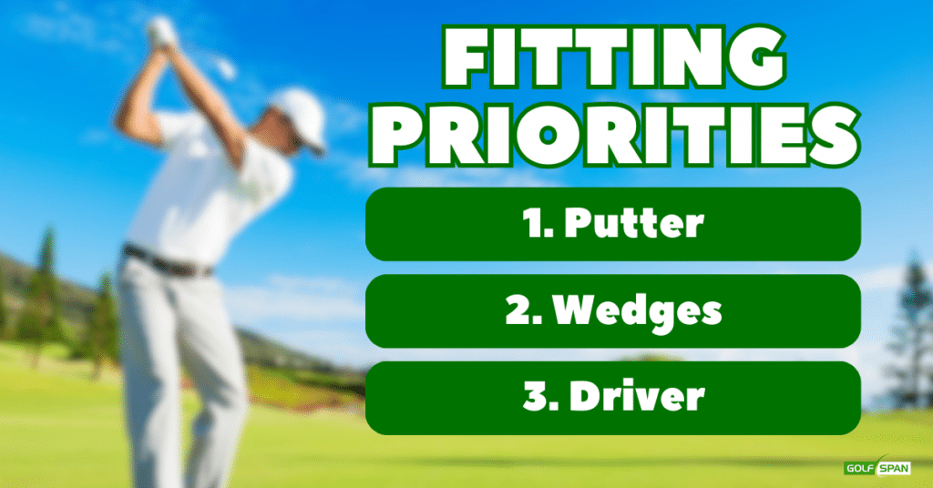 Prioritize your golf club fittings in this order.