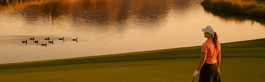 Winter golf in California.