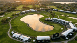 An aerial show of Bay Hill
