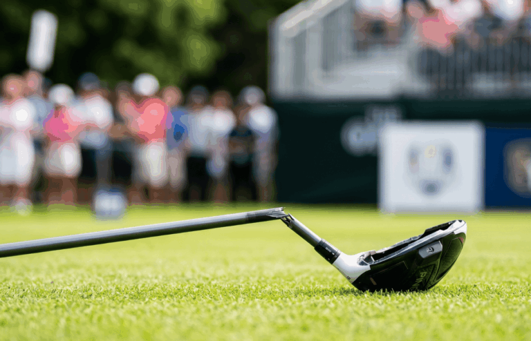 A broken driver at the golf course